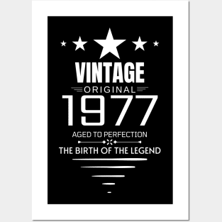 Vintage 1977 - Gift Birthday Posters and Art